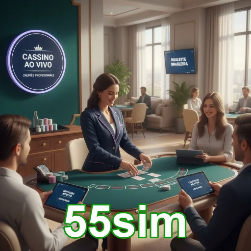 Ilustração de Explore os slots no 55sim com recompensas VIP exclusivas