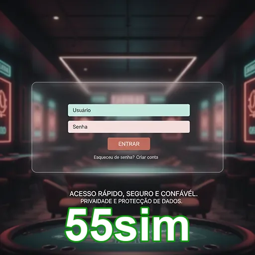 Ilustração de Acesse o 55sim: Login Rápido e Acesso Ágil ao Cassino Online