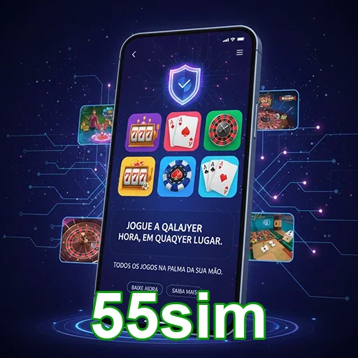 Ilustração de Explore a Plataforma de Jogos 55sim com Segurança Avançada